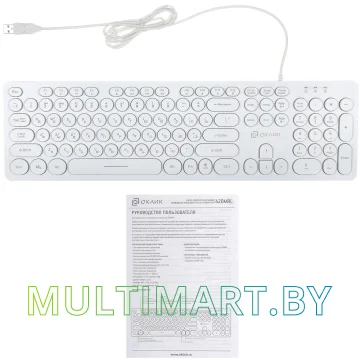 Клавиатура Oklick 420MRL (белый) картинка 4